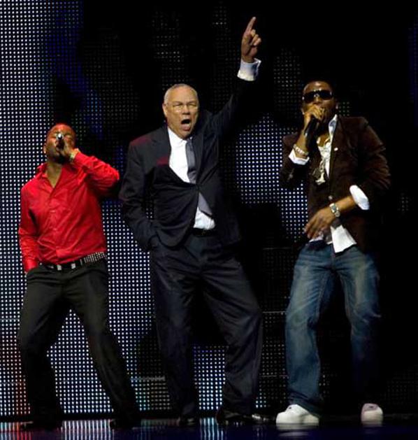 Powell se znajde tudi v hip hop vodah.