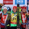 Laura Dahlmeier  Justine Braisaz Marte Olsbu