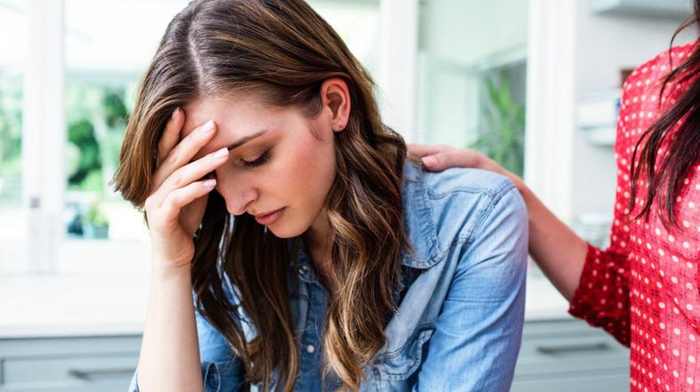 strah, žalost, tolažba, depresija