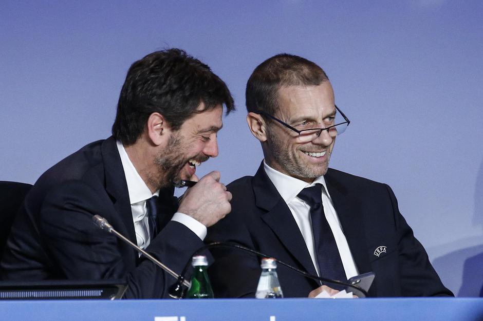 Aleksander Čeferin, Andrea Agnelli | Avtor: Epa