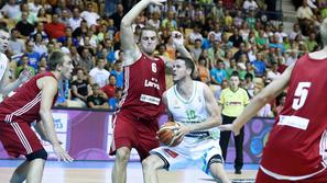 eurobasket reprezentanca košarka slovenija latvija turnir skupine laško