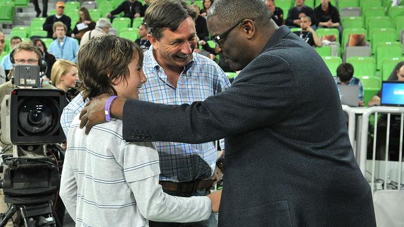 Joe Dumars in Borut Pahor s sinom