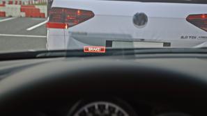 Test AEB samodejnega zaviranja na Vranskem