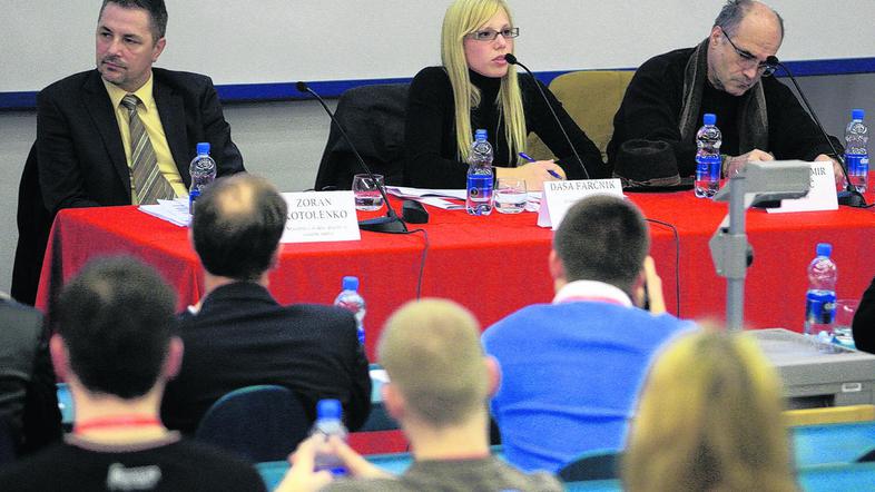 Strokovne vidike so predstavili predstavnik ministrstva Zoran Kotolenko (levo), 