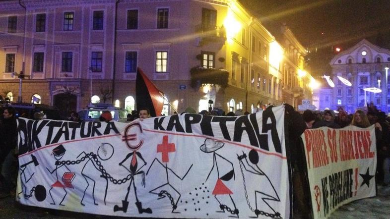 Protesti Ljubljana