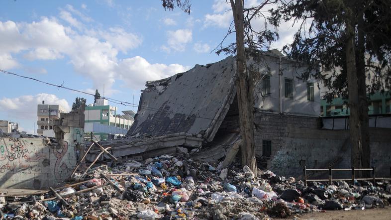 Deir Al Balah Gaza porušena bolnišnica