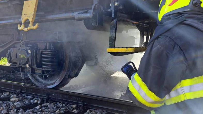 požar, železnica, Medvode