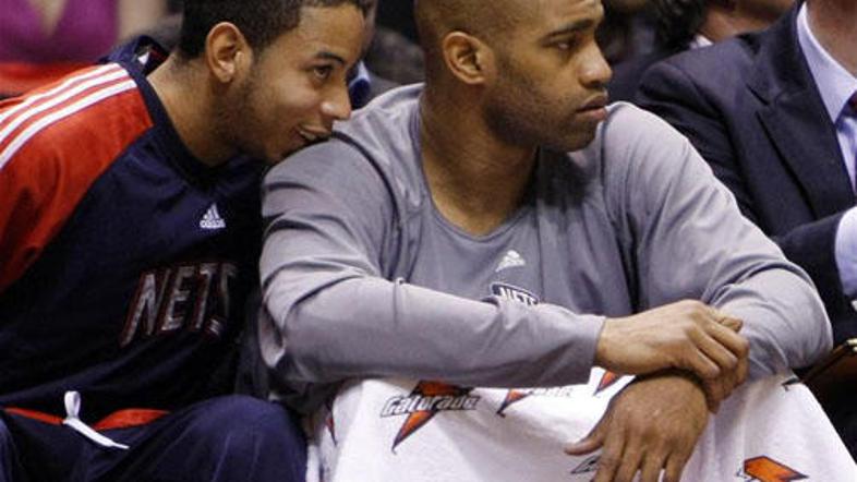 Devin Harris (levo) se je očitno odlično ujel s svojimi soigralci, tudi z Vinceo