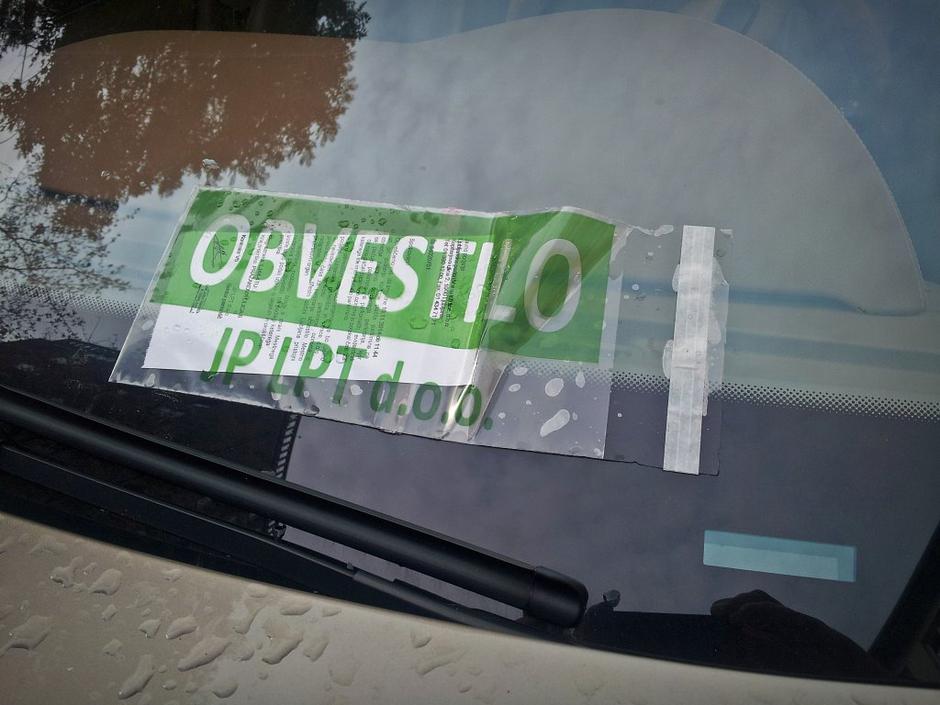JP LPT obvestilo o parkiranju | Avtor: Žurnal24 main