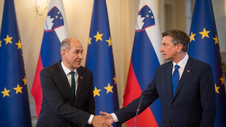 Borut Pahor in Janez Janša