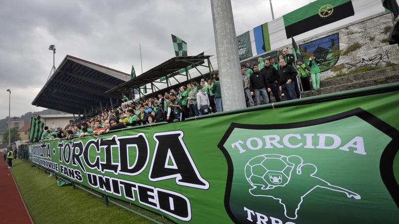 Kamnita Tocida navijači Rudar Trbovlje NK Zagorje stadion Rudar zasavski derbi 