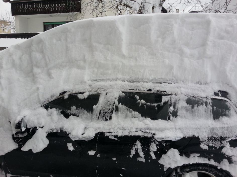 Sneg v Kranjski Gori