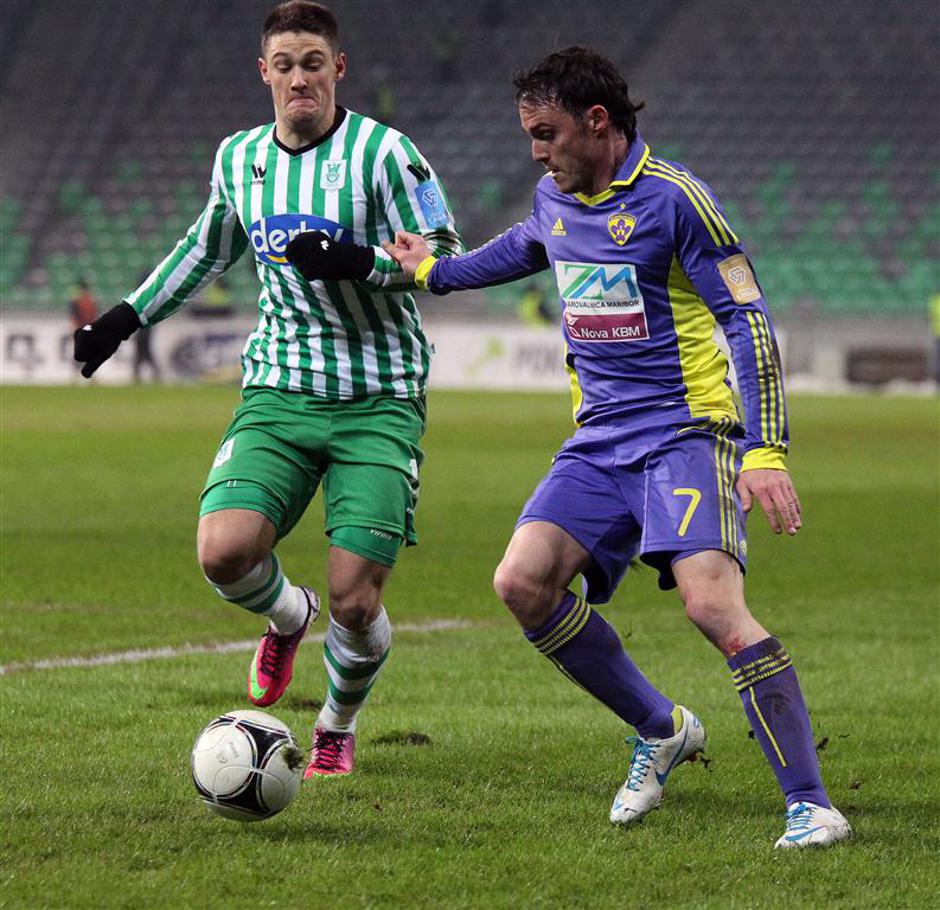 Valenčič Mejač Olimpija Ljubljana Maribor večni derbi četrtfinale Pokal Slovenij | Avtor: Anže Petkovšek