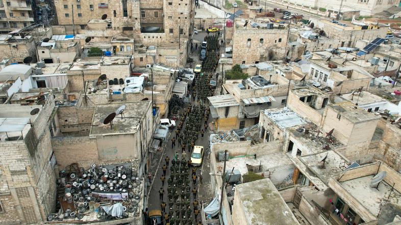 pogled iz zraka na Alep v Siriji