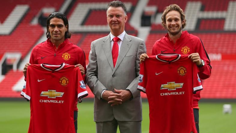 Radamel Falcao Daley Blind Louis van Gaal Manchester United