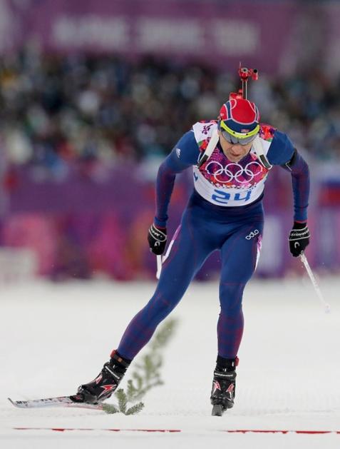 Ole Einar Bjoerndalen Norveška 10 km sprint biatlon Laura Soči olimpijske igre