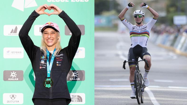 Janja Garnbret in Tadej Pogačar