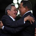 Hugo Chavez je kubanskega predsednika Raula Castra sprejel odprtih rok.