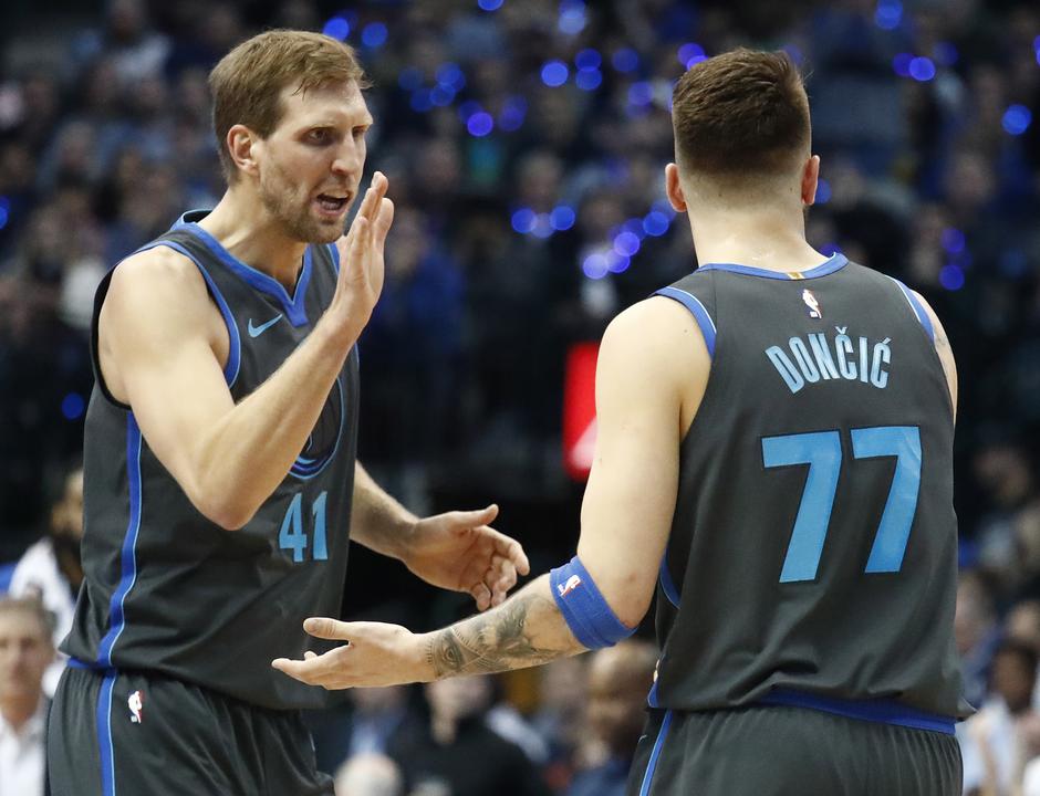 Luka Dončić Dirk Nowitzki | Avtor: Epa