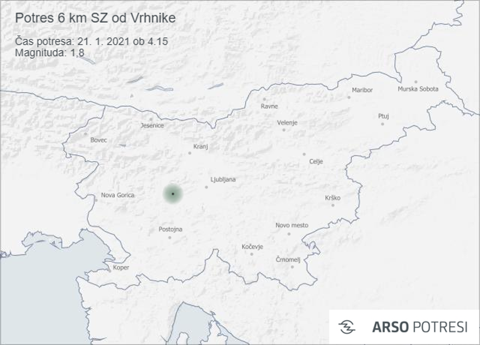 potres Vrhnika | Avtor: Arso 