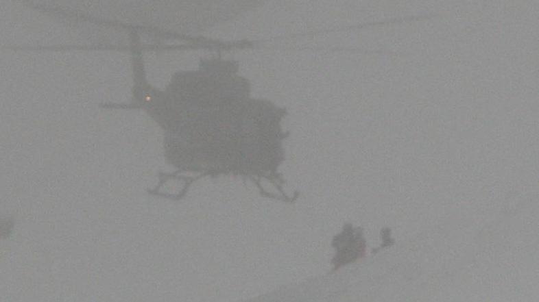 Reševanje je ovirala gosta megla. (Foto: Igor Zlodej, DGRS Bovec)