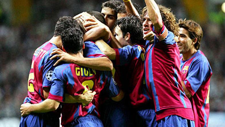 Nogometaši Barcelone se bodo pomerili s francoskim Lyonom.