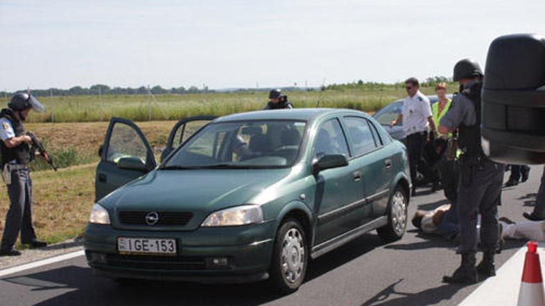 Policisti so na počivališču pri Murski Soboti ustavili madžarske "roparje".