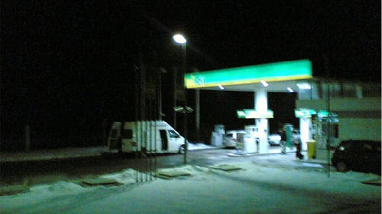 Oropana bencinska črpalka. (Foto: Radio Krka)