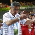 sport 05.09.13.  Head Coach Bogdan Tanjevic of Turkey gestures during the EuroBa