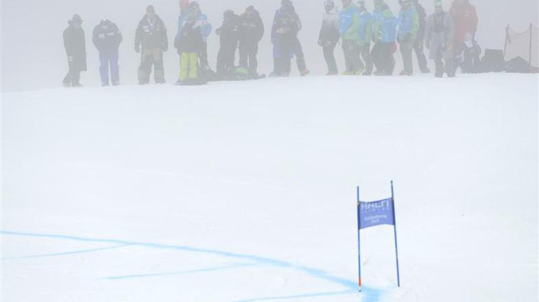 sp schladming ženski superveleslalom megla