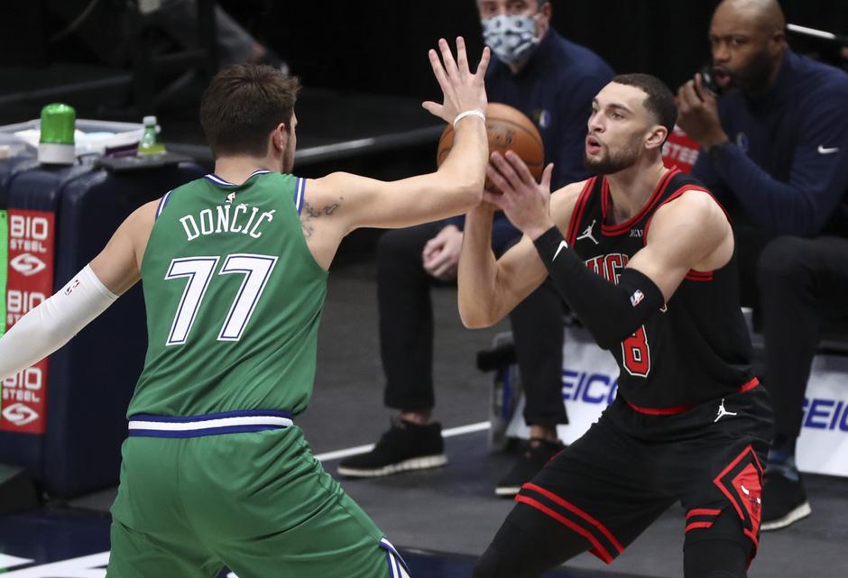 Zach LaVine in Luka Dončić | Avtor: Profimedia