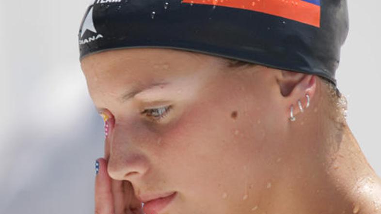 Nina Cesar je vse bližje evropskemu vrhu na 800 metrov prosto. (Foto: STA)