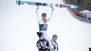 planica 2024, Lovro Kos, Peter Prevc, Domen Prevc