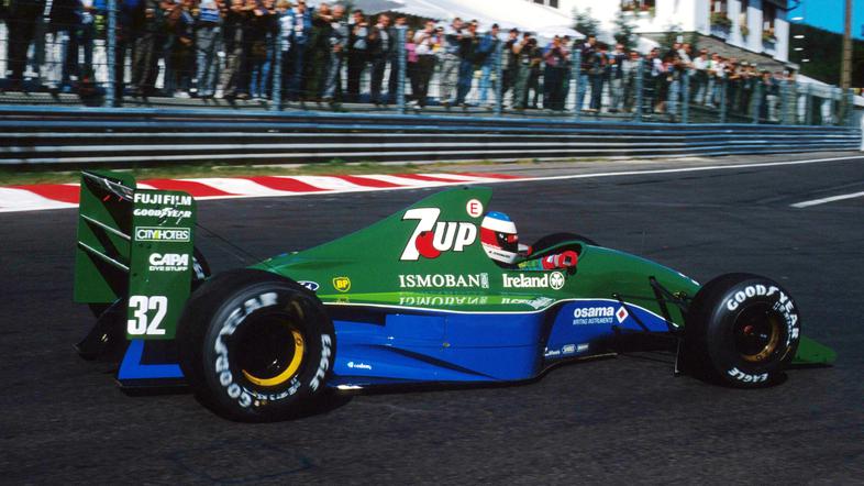 Michael Schumacher je debitiral z Jordanom. To je bila njegova edina dirka za to