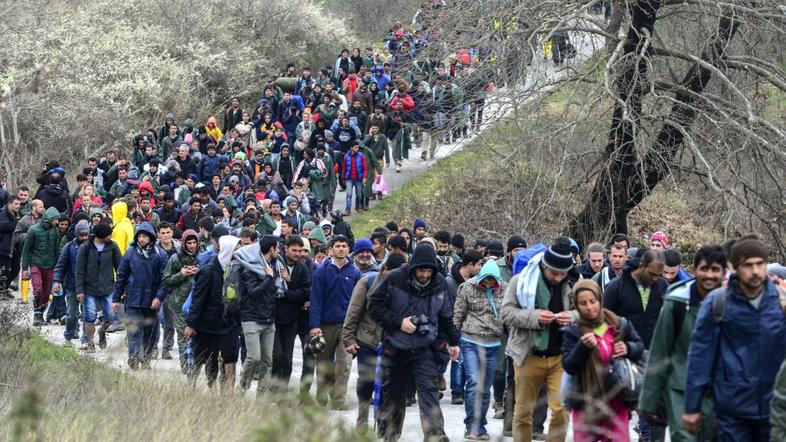 Begunci v Idomeni