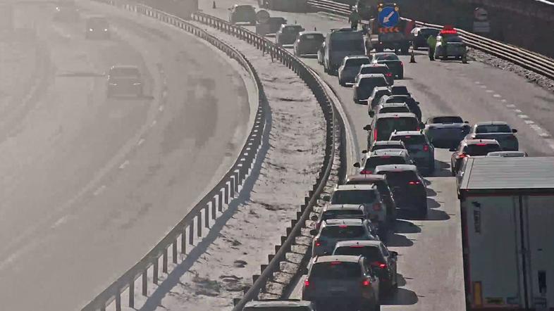 Prometna nesreča na avtocesti