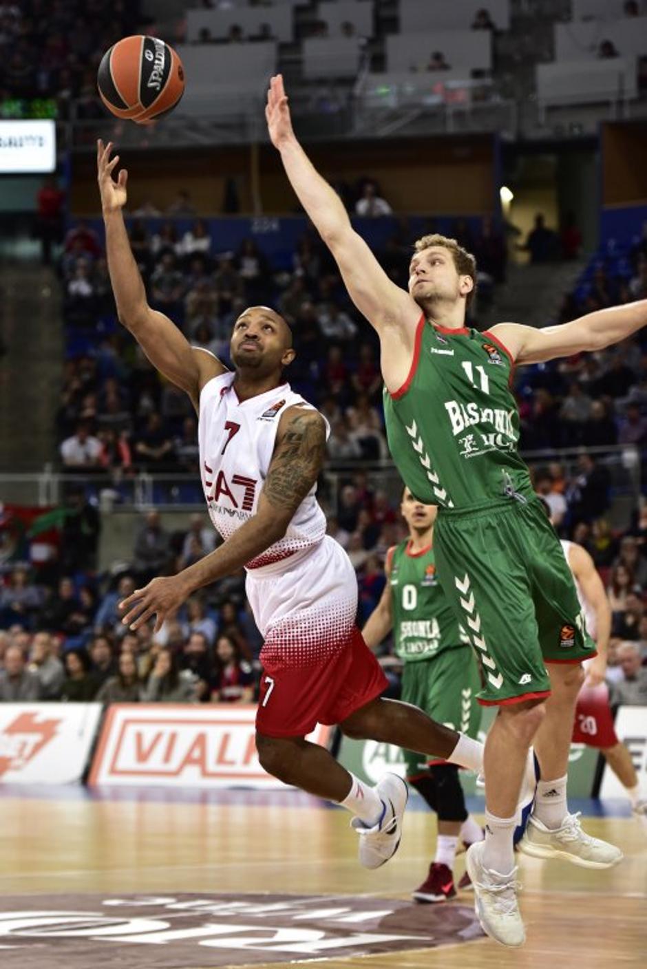 Ricky Hickman Jaka Blažič Baskonia EA7 Milano  | Avtor: EPA