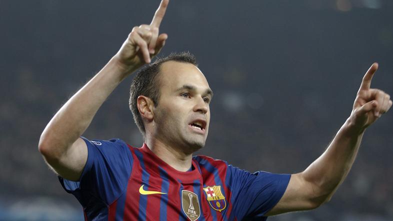 Andres Iniesta Barcelona AC Milan Liga prvakov četrtfinale povratna tekma