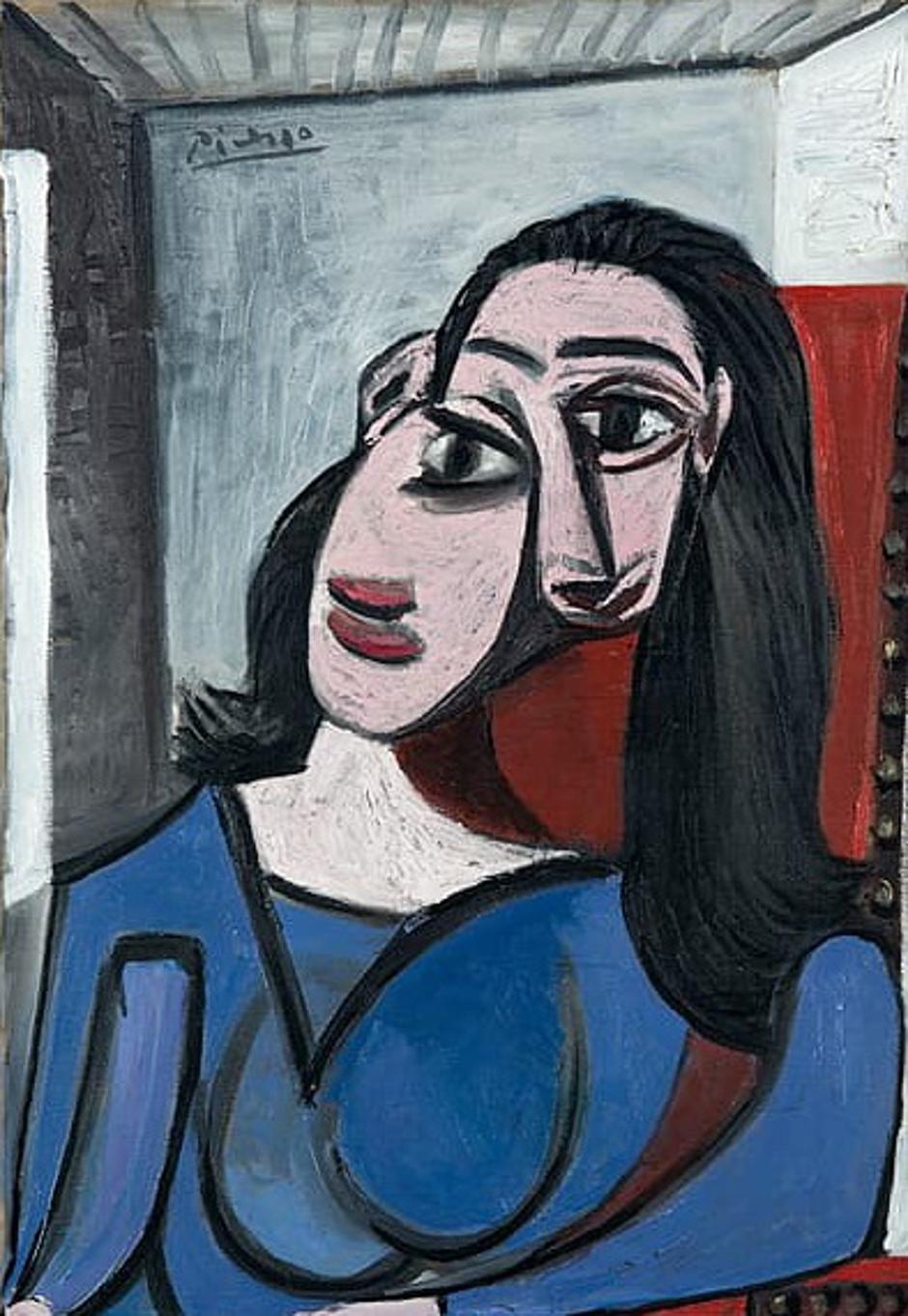 Portrait of a woman Dora Maar [Buste de femme (Dora Maar)] 1941 | Avtor: Zajem zaslona