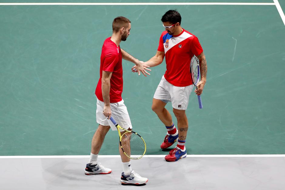 Viktor Troicki in Janko Tisparević | Avtor: Epa