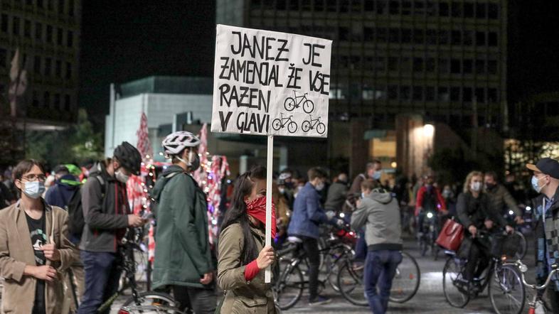 protest na kolesih