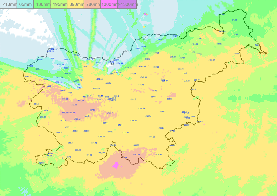 Mesečna količina padavin | Avtor: Arso