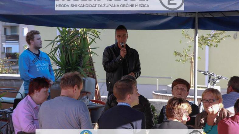 Predvolilna kampanija Roberta Slodeja v Mežici