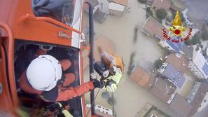 reševanje dojenčka v Italiji