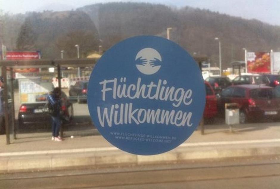 Flüchtlinge Willkommen | Avtor: Reševalni pas/Twitter