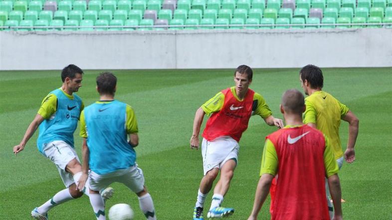 trening stožice slovenija pred belgija 2011