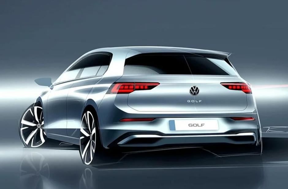 Uradne skice prenovljene osme generacije volkswagen golfa | Avtor: Instagram