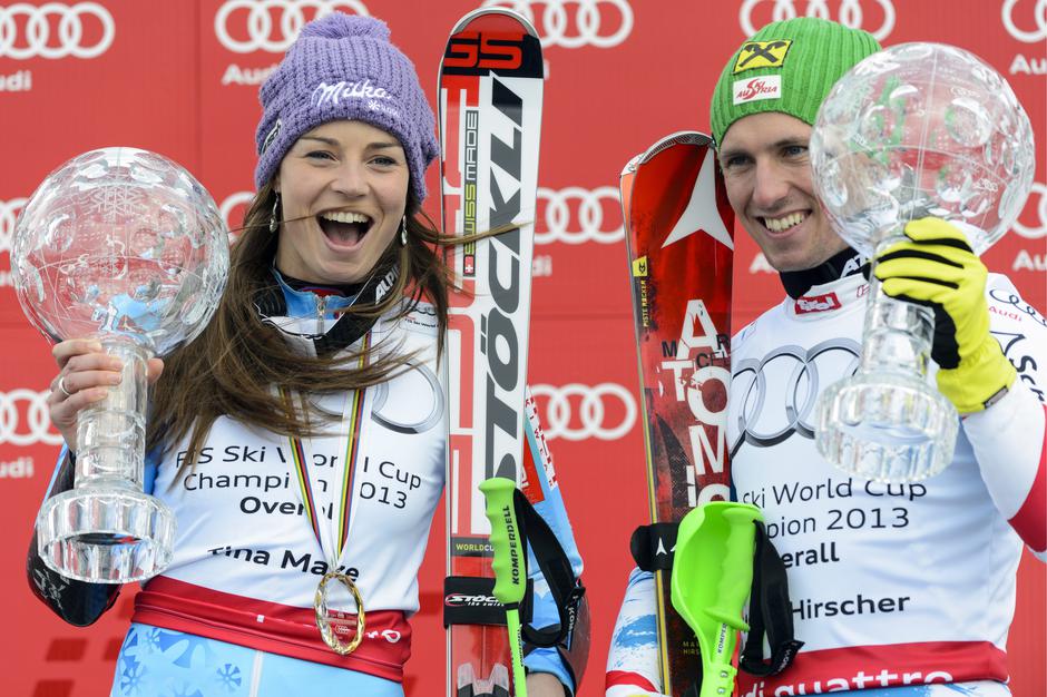 Tina Maze Marcel Hirscher | Avtor: Epa