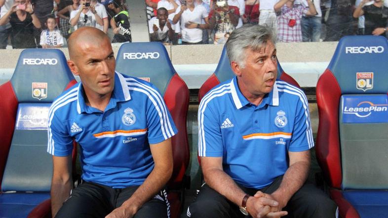 carlo ancelotti zinedine zidane