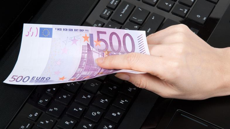 bankovec za 500 evrov